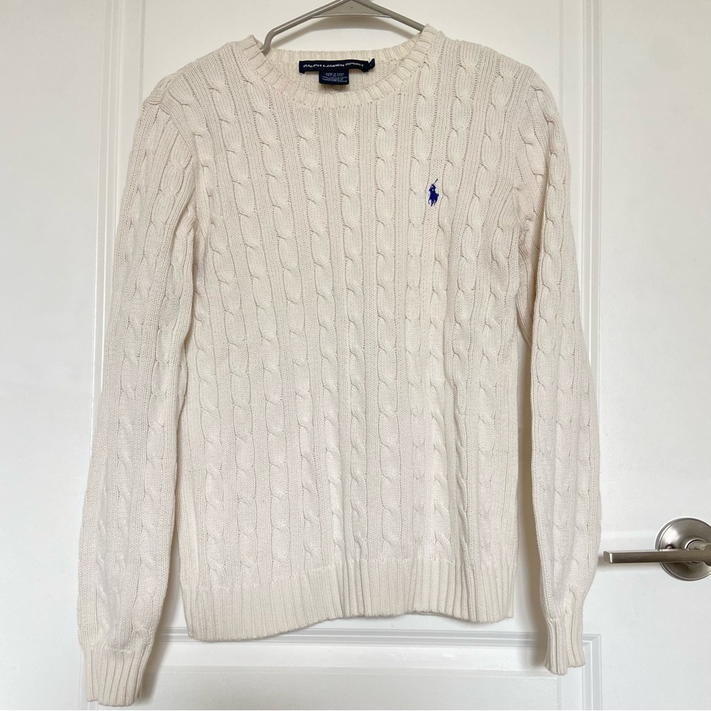 Ralph Lauren Cable Knit Sweater Ivory